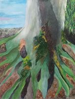 Verwurzelt - 80x60 cm (2020) verwurzelt