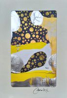 Künstlerpostkarte - Unikat kp-fenster_blau-gold